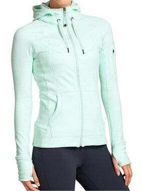 Athleta Bright Stripe Strength Hoodie size XS